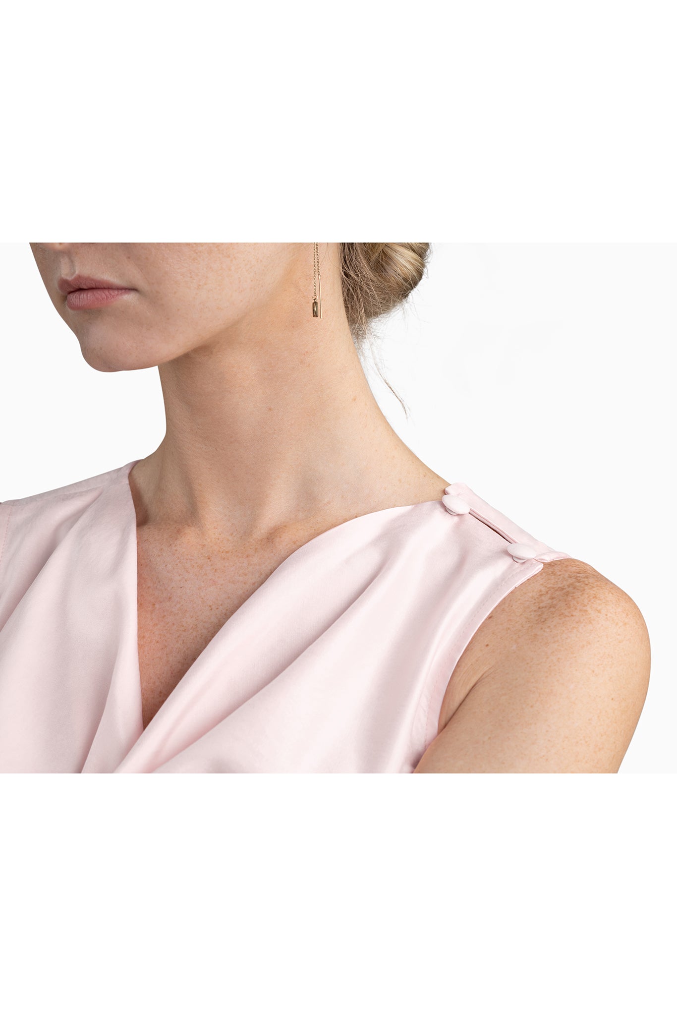 Women's sleeveless top with effortless drape and soft luxurious feel. Its unique Cupro-Cotton composition ensures perfect for all-day wear.