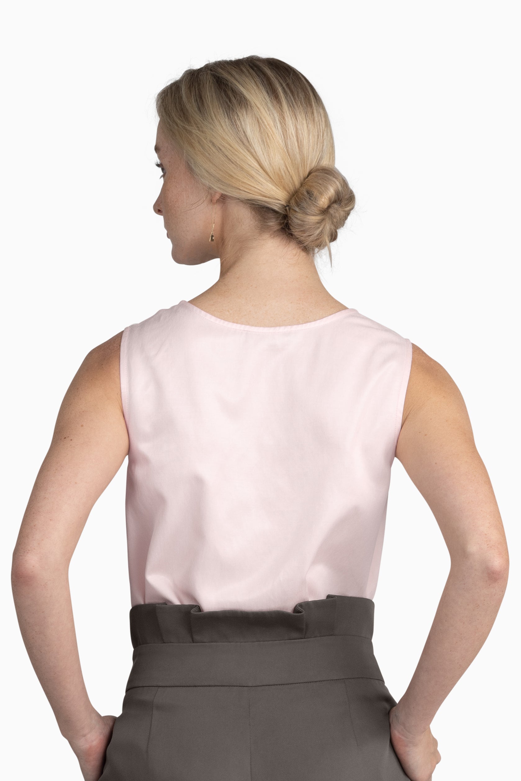 Women's sleeveless top with effortless drape and soft luxurious feel. Its unique Cupro-Cotton composition ensures perfect for all-day wear.