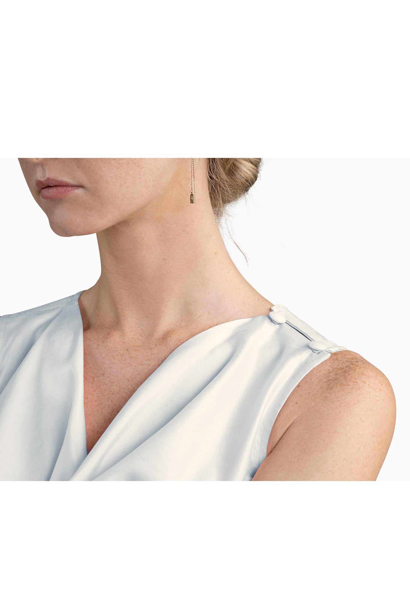 Women's sleeveless top with effortless drape and soft luxurious feel. Its unique Cupro-Cotton composition ensures perfect for all-day wear.